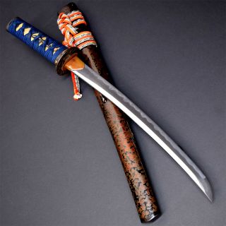 Authentic Nihonto Japanese Katana Sword Wakizashi W/koshirae Kanmuri Otoshi Nr