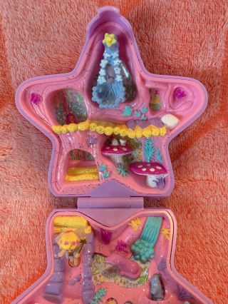 Vintage Polly Pocket Fairy Fantasy Compact Purple Star Fairy 1992 Bluebird 6
