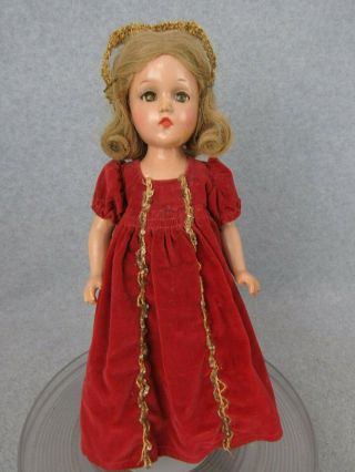 14 " Vintage 1939 Madame Alexander Wendy Ann Sleeping Beauty Doll " Tlc "