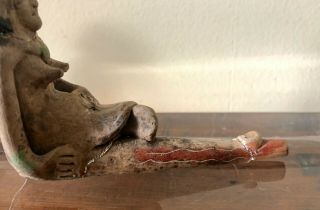 Pre - Columbian Mayan? Terracotta / Clay Smoking Pipes 8