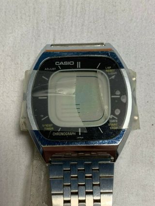 Vintage Mens Digital Casio Watch Chronograph Lap Timer 56qs - 38 Parts Repair
