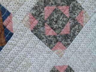 Early 19th Century Calico Patchwork Quilt 3