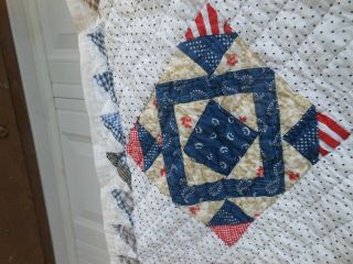 Early 19th Century Calico Patchwork Quilt 4