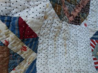 Early 19th Century Calico Patchwork Quilt 5