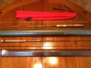 Vintage Fenwich Fishing Pole And Unknown Pole With Cases