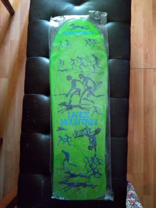 vintage skateboard deck Powell Peralta,  Green Lance Mountain 6