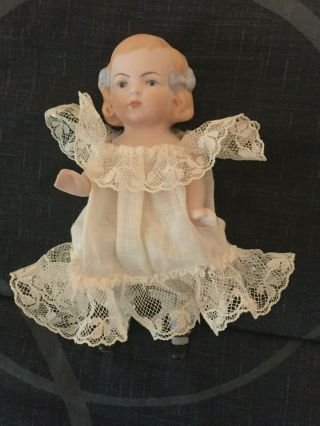 Sweet 6 Inch Bisque Doll Marked Germany.