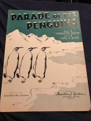 Parade Of The Penguins Vintage Sheet Music 1947 Rare