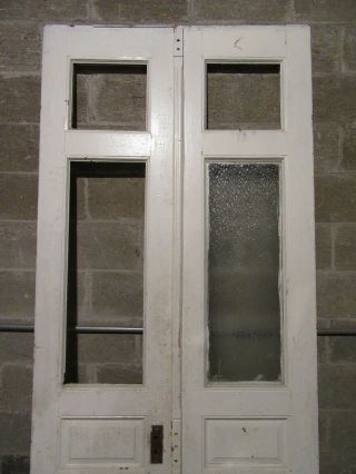 ANTIQUE DOUBLE ENTRANCE FRENCH DOORS 42 X 95 ARCHITECTURAL SALVAGE 5