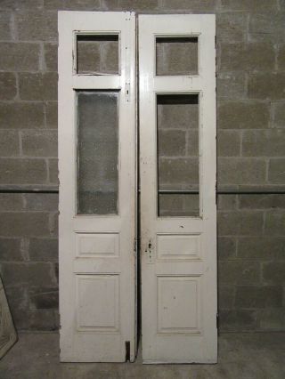 ANTIQUE DOUBLE ENTRANCE FRENCH DOORS 42 X 95 ARCHITECTURAL SALVAGE 6