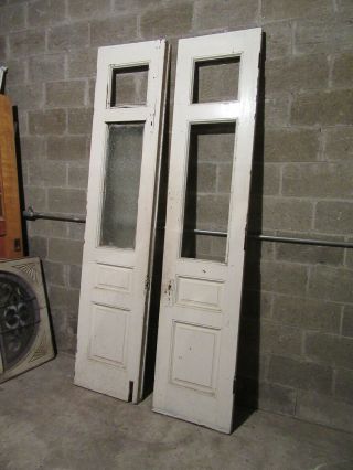 ANTIQUE DOUBLE ENTRANCE FRENCH DOORS 42 X 95 ARCHITECTURAL SALVAGE 7