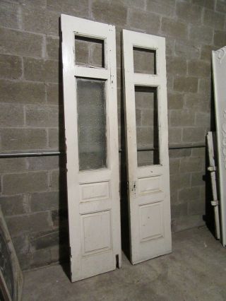 ANTIQUE DOUBLE ENTRANCE FRENCH DOORS 42 X 95 ARCHITECTURAL SALVAGE 8