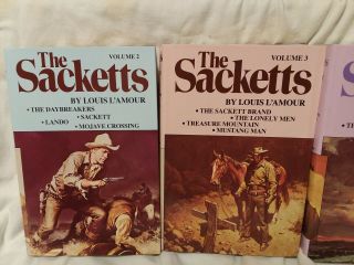 The Sacketts Vol 2 - 5 by Louis L ' Amour.  Vintage HC/DJ S&H Very Good cond. 3