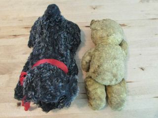 Vintage Stuffed Scottie Dog and Teddy Bear 4