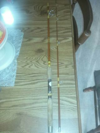 Vintage Wright & Mcgill Powerlight 6 1/2 " 2 Pc.  Eagle Claw Spinning Rod: