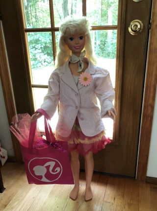 Vintage My Size Barbie Doll 3 Ft Tall 1992 Retro Vintage Collectible Decor