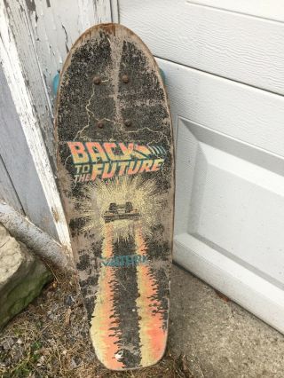 Vintage 1985 Back To The Future Movie Wood Skateboard Valterra