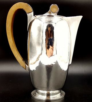 Arts And Crafts Silver Coffee Pot Charles Robert Ashbee Style.