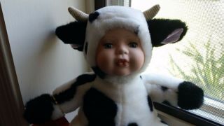 Vintage Show - Stoppers Doll - Cow Milkie - Plush / Porcelain Face Baby Doll