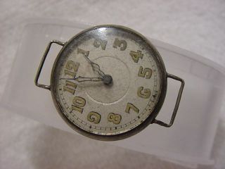 Vintage Sterling Silver Antique Wwi World War I Military Elem Trench Mens Watch