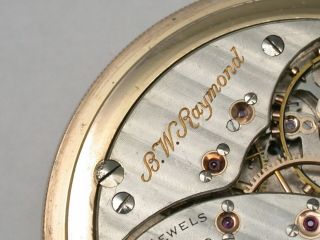 Elgin 16 Size YGF B.  W.  Raymond 21 Jewel UP/DOWN INDICATOR Pocket Watch.  43C 9