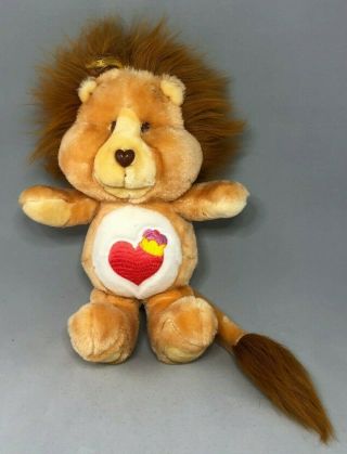 Vintage 1984 Care Bear Cousins Brave Heart Lion 13 " Plush Doll Kenner