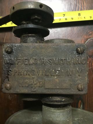 Antique Winfield H Smith Gear Reducer Box No 1/2 D 100:1 2