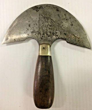 Antique C S Osborne Round Blade Leather Knife