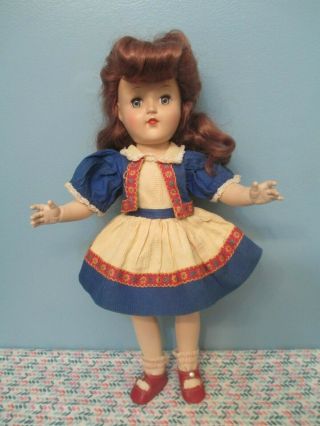 Gorgeous All Hard Plastic Vintage Toni Doll By Ideal