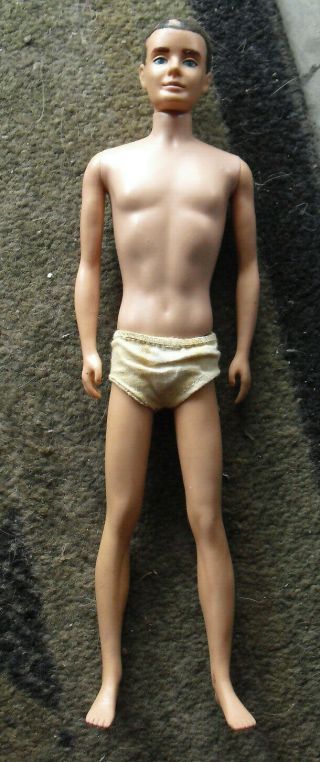 Vintage 1960 Mattel Japan Ken Allen 5 Doll With Fuzzy Hair And Underwear