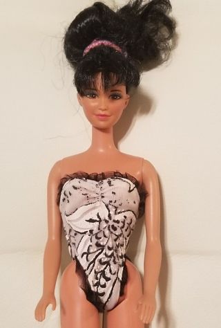 Vintage 1980 Barbie Doll Mattel Black Hair 2
