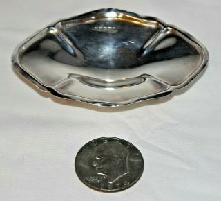 Antique James Dixon & Sons Sterling Silver Oval Nut Candy Trinket Dish 41.  1g Exc