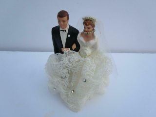 Vintage Coast Novelty Bride Groom Wedding Cake Topper Figurine 5