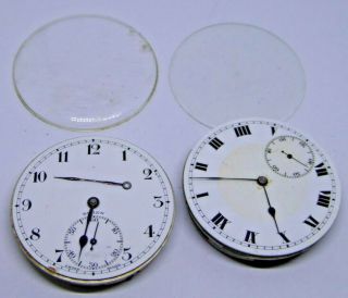 2 X Antique Mechanical Pocket Watch Movements - Inc.  Buren