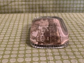 Antique Glass Souvenir Paperweight - Little Round Top - Gettysburg,  PA - Bosselman 5