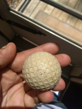 Antique Vintage Old Golf Ball " Unusual Mesh Pattern " (neat) (cool) 1920 - 30 