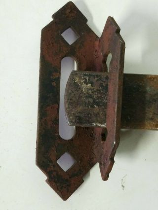 Vintage Style Cast Iron Gate Door Barn Slide Latch Bolt Lock Hardware Large 3