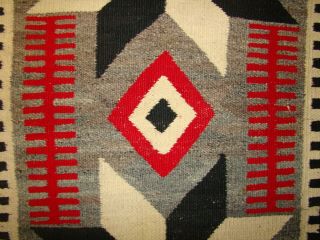Antique Navajo Pictorial Double Saddle Blanket Valero Star Native American Rug 6