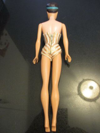 VINTAGE FASHION QUEEN BARBIE DOLL with SWIMSUIT and LONG RED WIG 2
