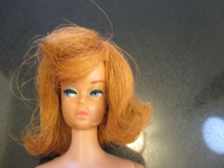 VINTAGE FASHION QUEEN BARBIE DOLL with SWIMSUIT and LONG RED WIG 4
