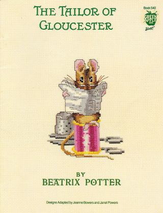 Cross Stitch Leaflet : The Tailor Of Gloucester - By Beatrix Potter - Vintage