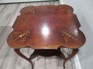 ONE OF A KIND - ANTIQUE VINTAGE CHIPPENDALE STYLE END TABLE 2