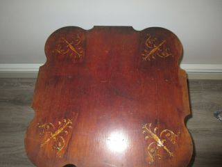 ONE OF A KIND - ANTIQUE VINTAGE CHIPPENDALE STYLE END TABLE 4