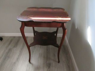ONE OF A KIND - ANTIQUE VINTAGE CHIPPENDALE STYLE END TABLE 5