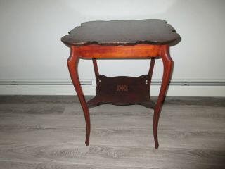 ONE OF A KIND - ANTIQUE VINTAGE CHIPPENDALE STYLE END TABLE 6