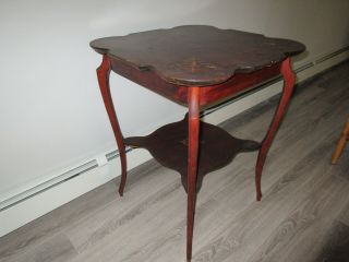 ONE OF A KIND - ANTIQUE VINTAGE CHIPPENDALE STYLE END TABLE 7