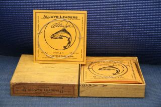 Vintage Allwyr Leaders Macmasters Tackle Co.  No.  64,  6 Ft.  12 Lb Test Box Of 24