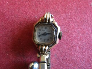 Vintage Bulova 10k Gold Filled Mechanical Women`s Watch