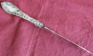 1910 Wm Rogers Silverplate La Concorde Butter Knife Flat Twisted Handle Grapes