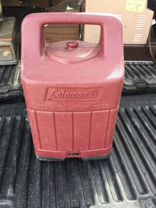 Vintage Coleman Propane Lantern Carry/storage Case For 5154a 5151 5152 Burgundy